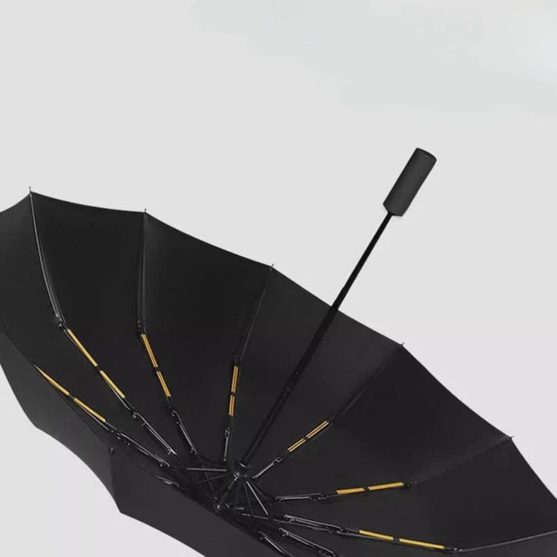 Simple parasol umbrella for both sunny and rainy automatic folding umbrella vinyl rain shield sunblock UV protection umbrella