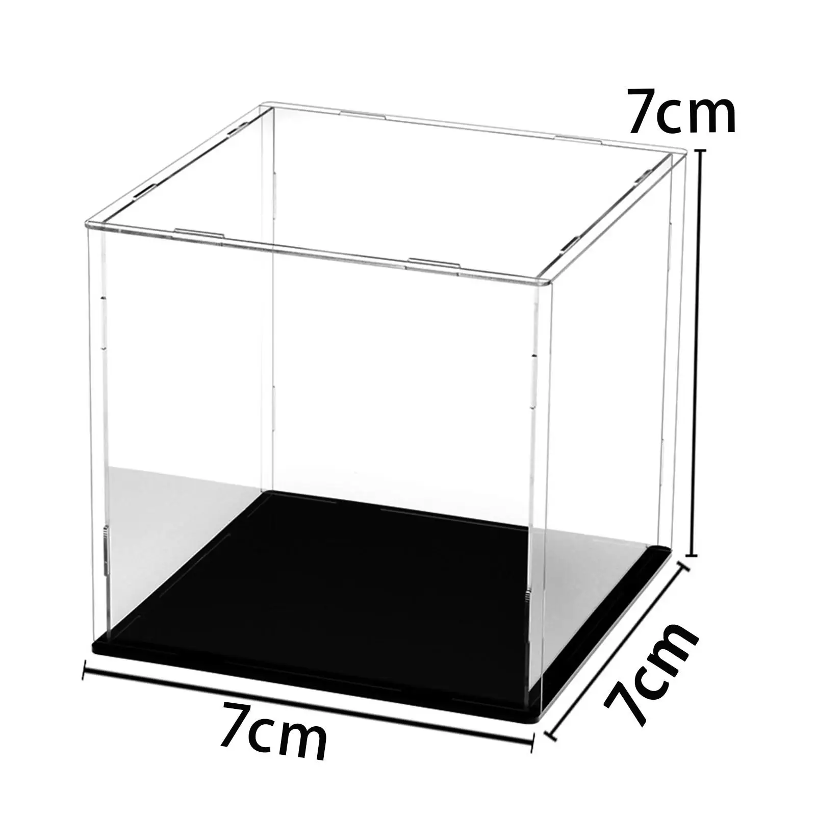 Display Case Stackable Transparent Display Stand Dustproof Storage Basket Figures Display Stand Showcase for Toys Handbag Dolls