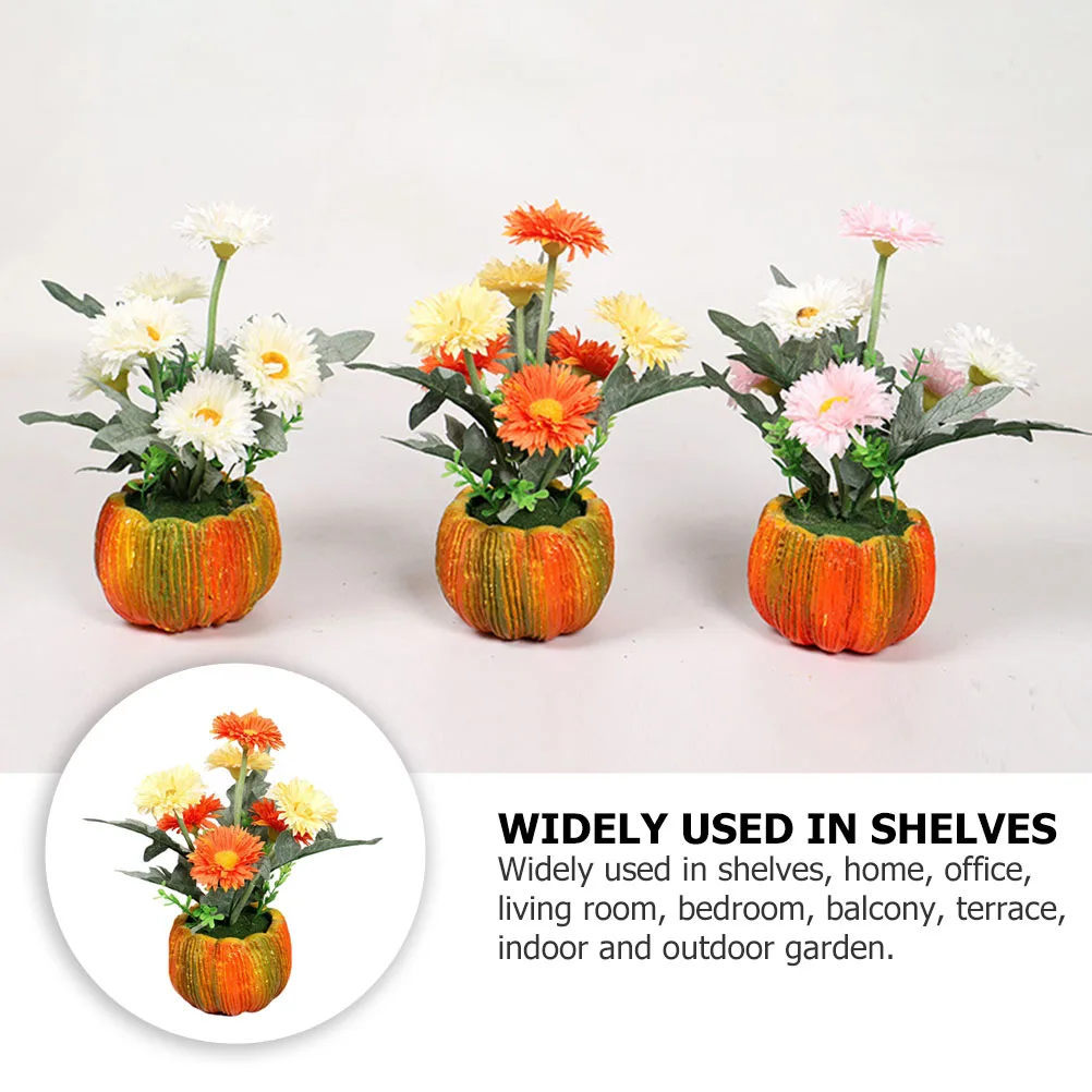 

Simulated Plant Ornaments Orange Artificial Bonsai Tree Small Faux Plants Decoration Living Room Table for
