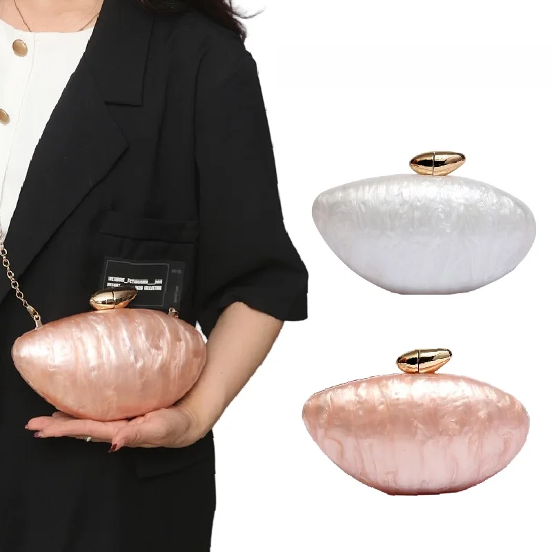 

Смачная акриловая сумка Яичная сумка на одно плечо Ручная сумка через плечо Яркая сумка Fini Street Cool Sle ex Bag