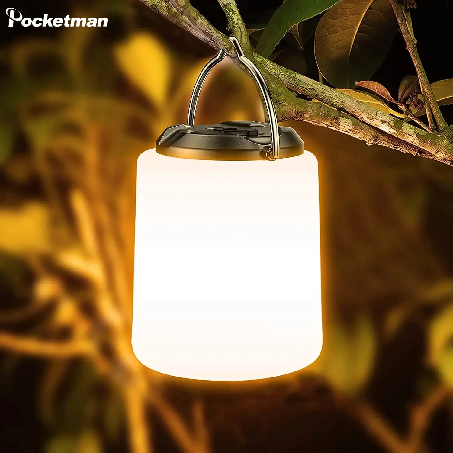 

Portable Camping Lantern USB Rechargeable Wireless Tent Work Light Outdoor Waterproof Flashlight Emergency Illumination Lamp