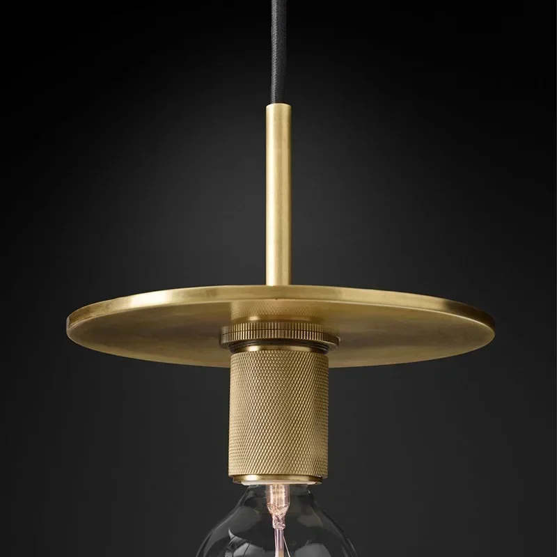 

Nordic Vintage Modern LED Pendant Light Restaurant Bar Hanging Lighting Luxury Retro Creative Bedroom Bedside Gold Decor Lamp