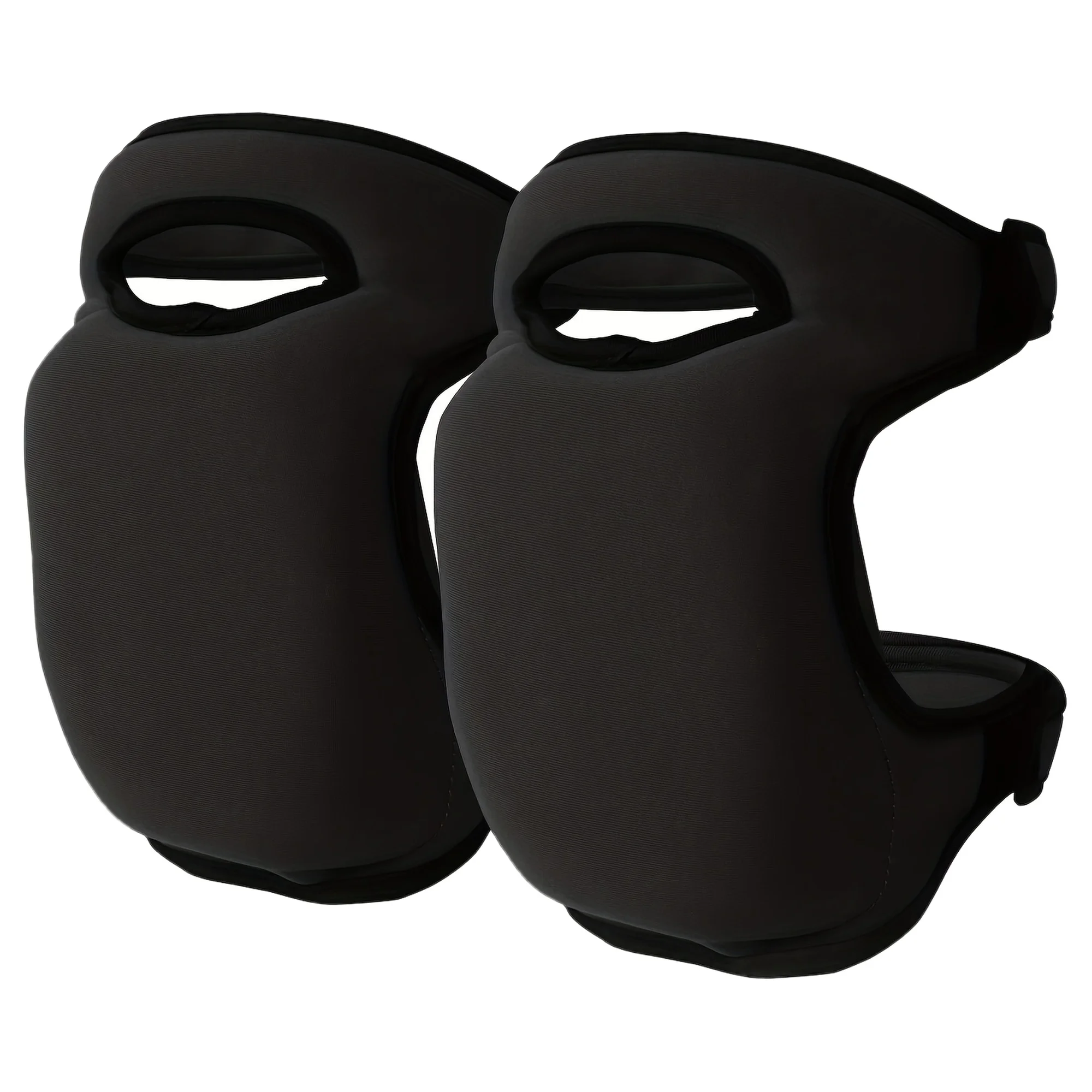 2pcs Extra Thick Memory Foam Gardening Knee Pads - Adjustable Strap, Non-Slip Soft Comfort Protection,  Black, Snug Fit