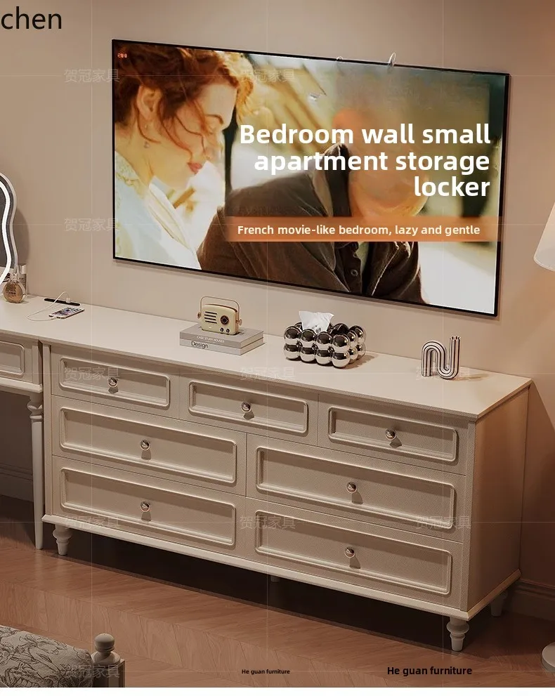 

QZT Ultra-Thin Bedroom Wall-Mounted Small Apartment Storage Cabinet Room Bedside Chest of Drawers