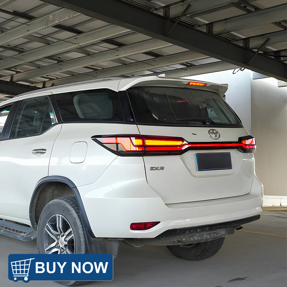 

Автомобильные фары для Toyota Fortuner 2016-2020, светодиодные автоматические задние задние фонари в сборе, обновленный эффект запуска, инструменты для задних фонарей