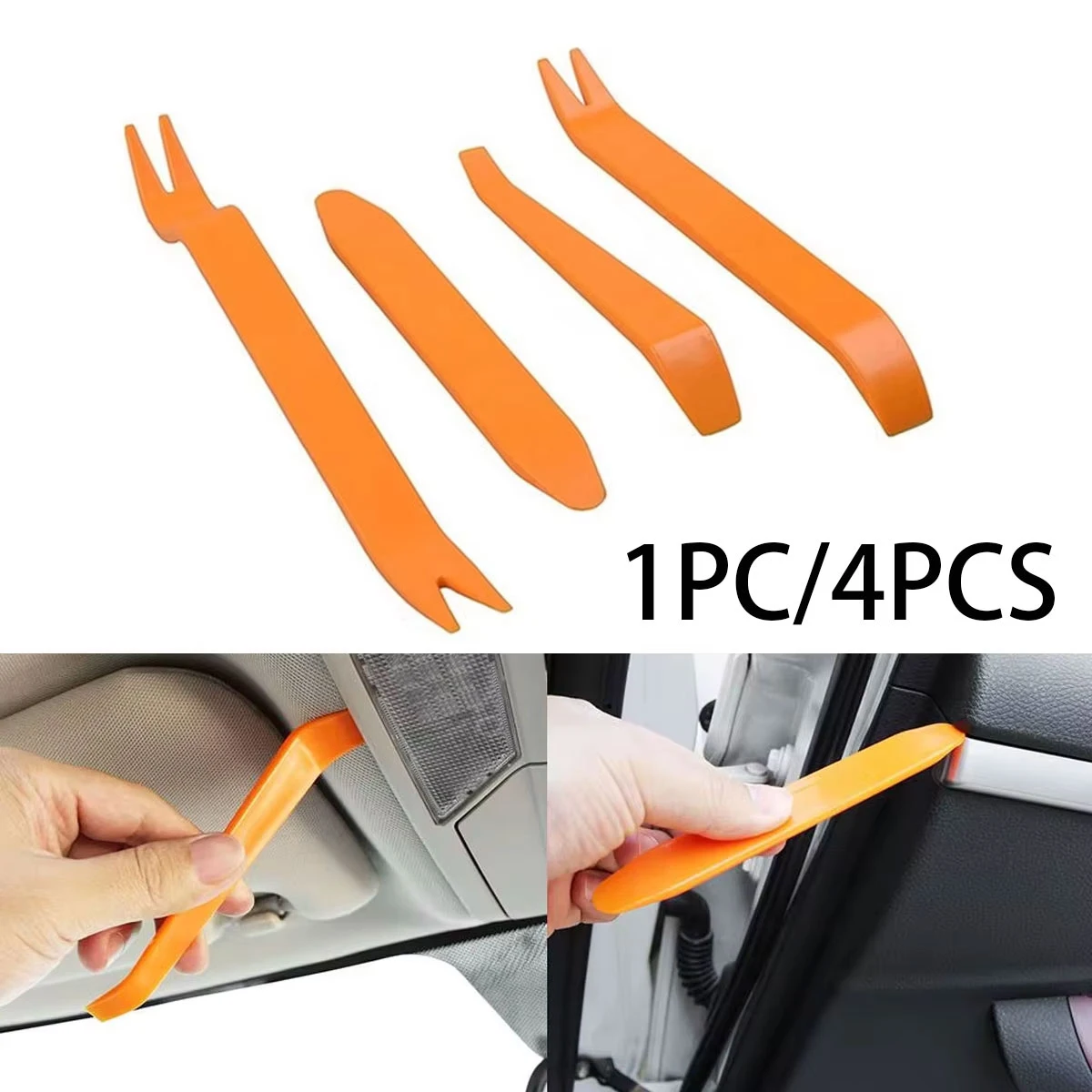 1/4/5Pcs Car Door Clip Car Disassembly Tools Set DVD Stereo Refit Kits Interior Plastic Trim Panel Dashboard Metal Removal Tool