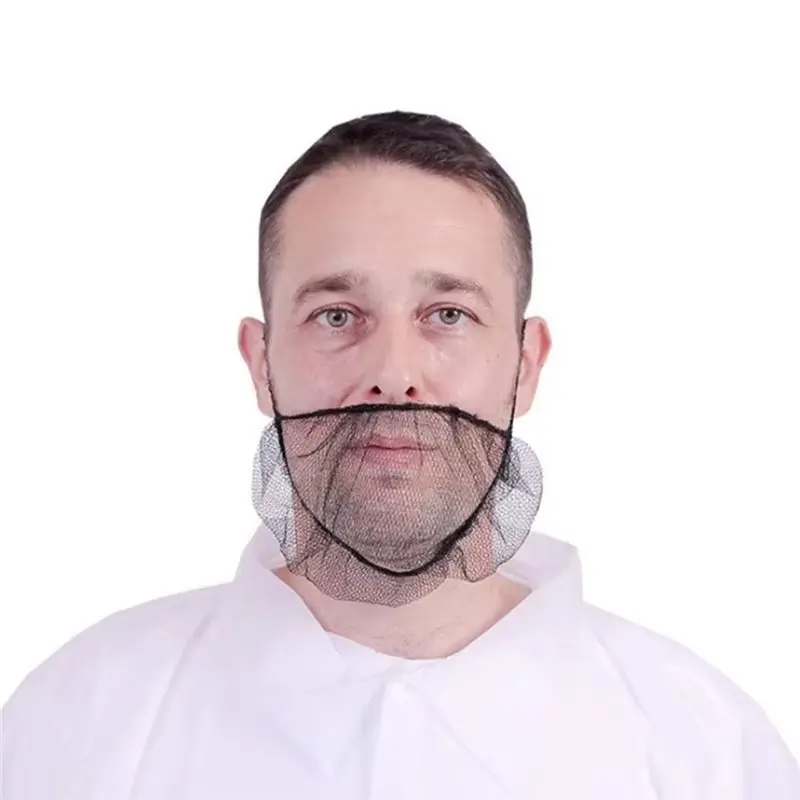 Efficient-Beard Protector Nets Breathable Beard Protector Nets Elastic Nylon Single Loop Facial Bandanas