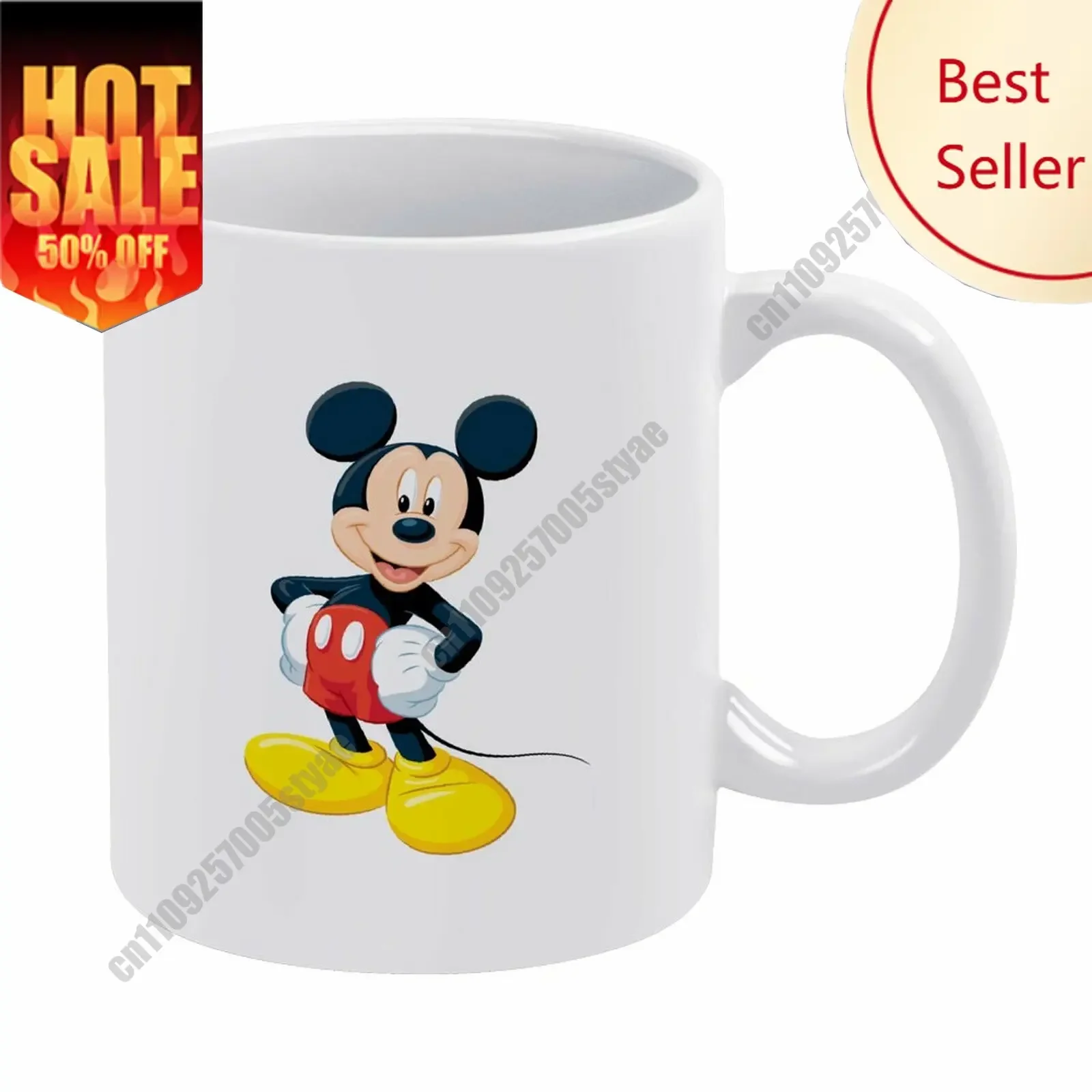 

Mickey Mouse Mug Disney Cartoon Customization Upload Your Own Image Logo Text Coffee Cup Holidays Birthday Ceramic Cup