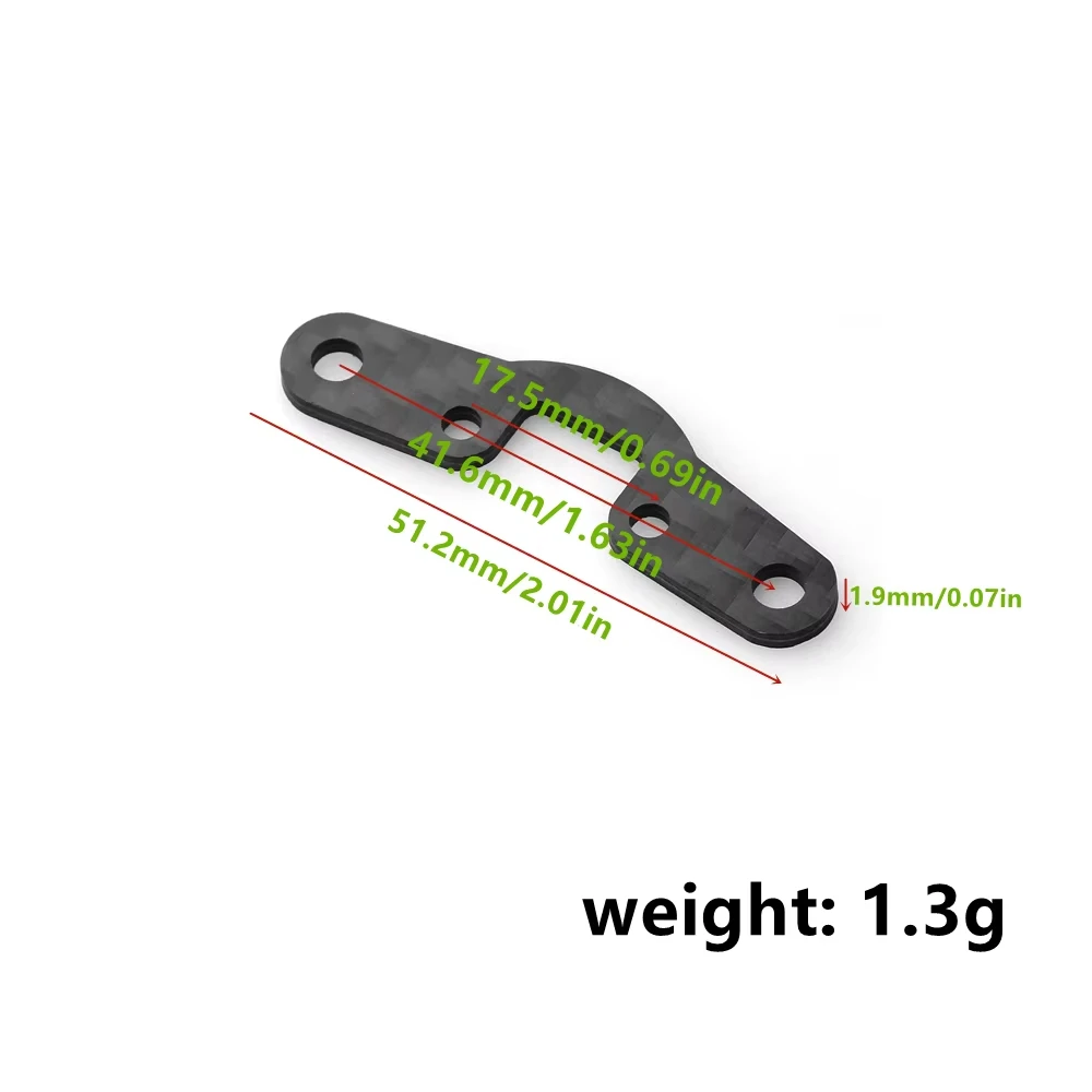 Carbon Fiber Steering Reinforcement Plate for Tamiya TT02 TT02B 1/10 RC Car Steering Arm Upgrade Parts RC Model Car Accessories