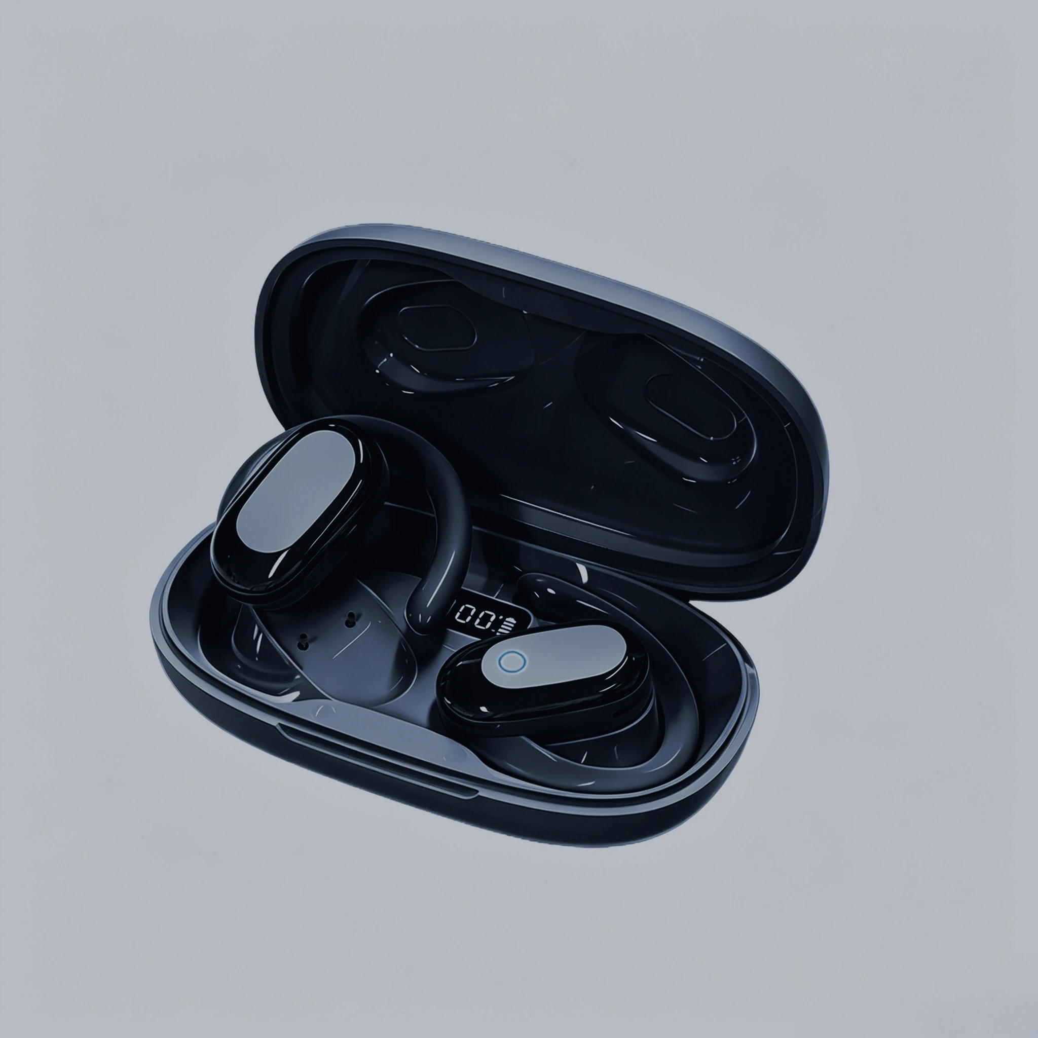 Over-Ear Open-Ear Wireless Bluetooth Headphones Rotatable Design with Noise Cancellation and Built-in Mic Premium Earphones — product photo 1 of 1