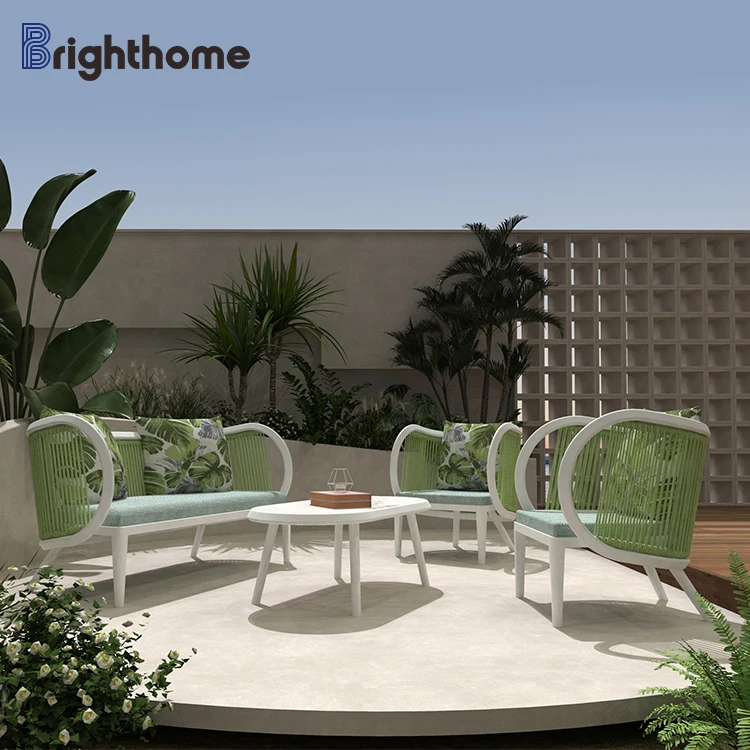 

Комплект уличной мебели из алюминия с плетеными элементами для террасы, виллы, двора, патио, сада, отеля, с возможностью индивидуального заказа