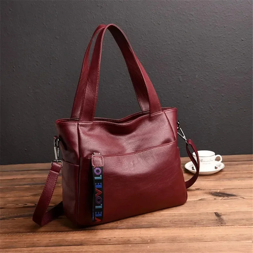 

Luxury Casual Tote Women Bag High Quality Leather Ladies Hand Bags for Women Shoulder Bag Big Crossbody Bags Sac A Main