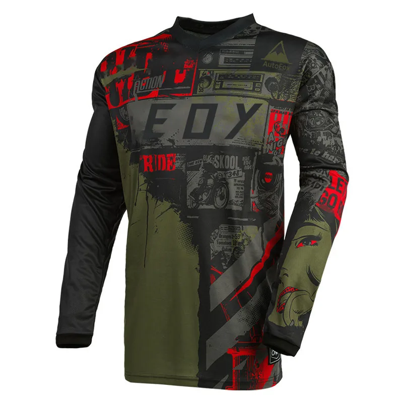 Men's Long Sleeve Motocross Cycling Jersey Eoy Downhill Mountain Bike MTB Shirts Offroad DH Motorcycle Enduro Clothing image 6