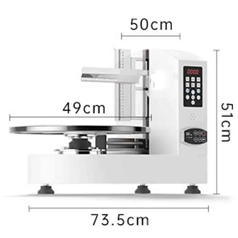 4-16 inch Automatic birthday cake embryo plastering machine Cake molding machine baking machine