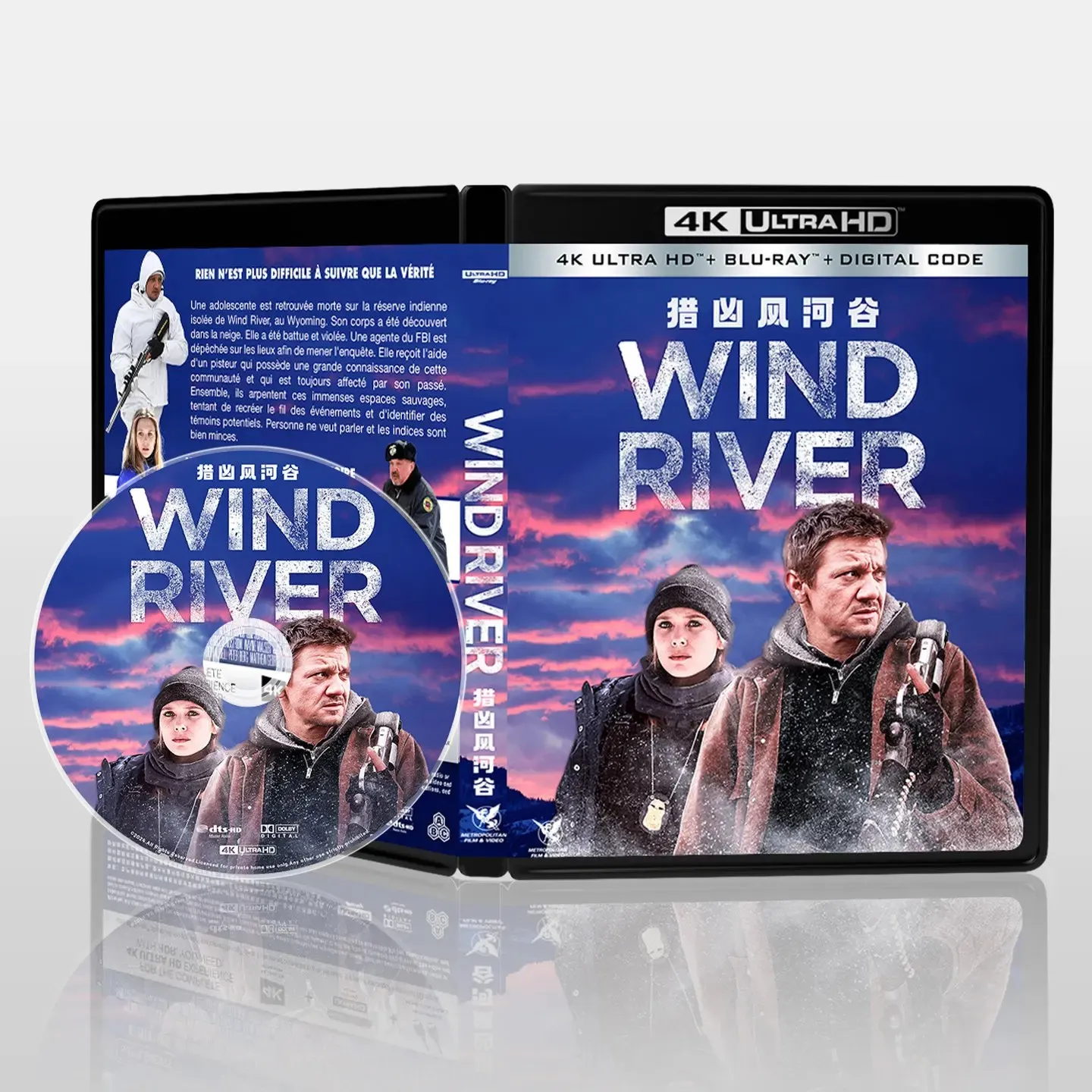 HOT Wind River (2017) 4K UHD Blu-ray Disc, Dolby Vision, Atmos High Definition