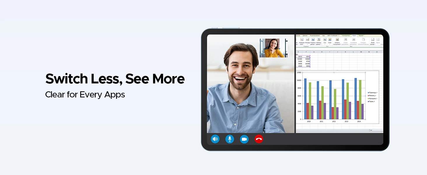 DOOGEE Tab G6 Max Tablet PC Android 16 13.4'' Display 32GB RAM(6GB+26GB) 256GB ROM 11000mAh Battery UNISOC T7280 Dual Speakers