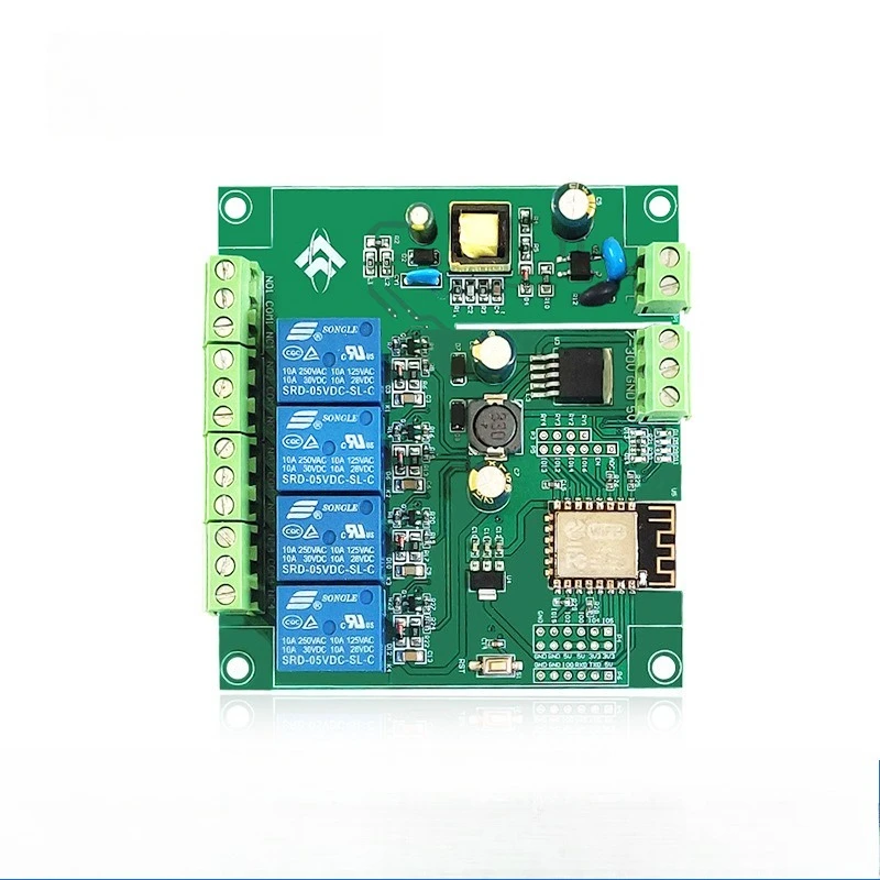 Ac/dc Relays Board Esp8266 Wifi Four-way Relay Module Esp-12f Development Board Secondary Development