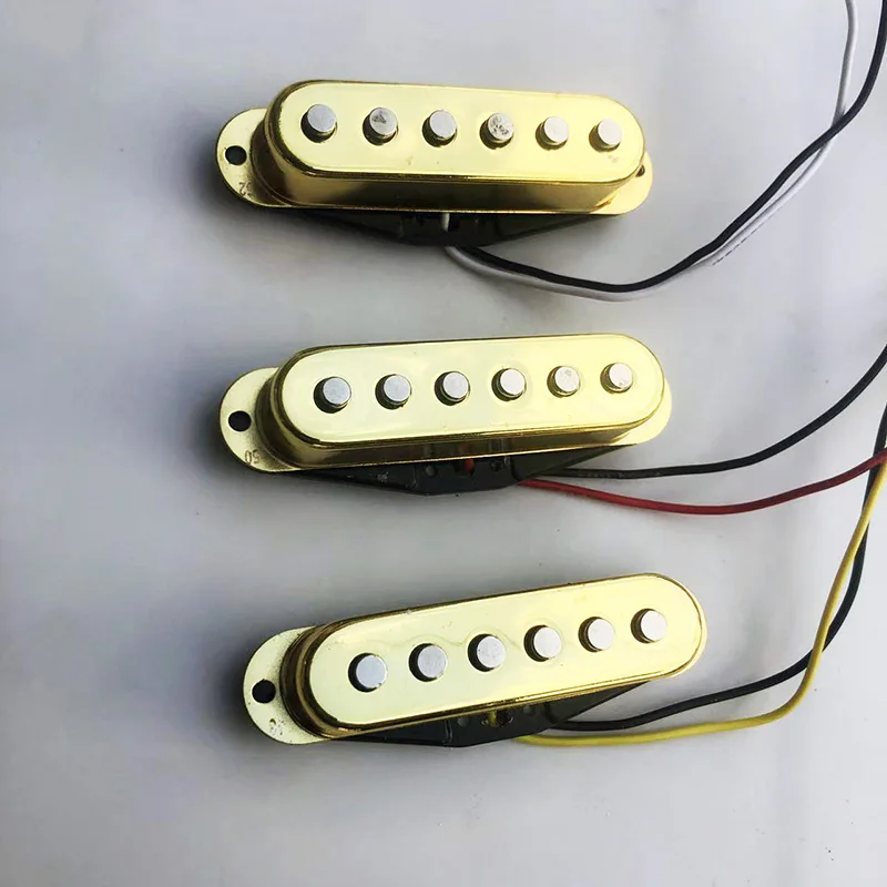 

Single-Coil Pickup SSL-1 RWRP Bridge Middle Neck For Strato Electric Guitar Copper Custom Logo 3 pcs/Set Gold