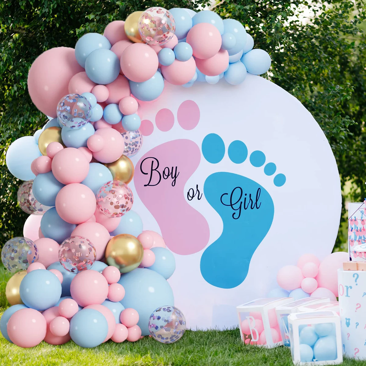 Pink Blue Balloon Garland Arch Kit Birthday Party Decoration Kids Baby Shower Boy Or Girl Latex Ballon Wedding Birthday Suppiles