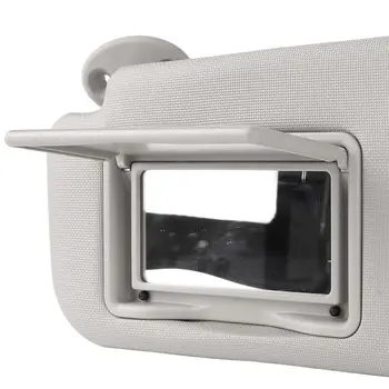 Sluneční clona do auta levá na straně řidiče, šedá, vysoce tvrdá, s kosmetickým zrcátkem 10 nejlepší prodej Sluneční clony pro Nissan Tiida - №10