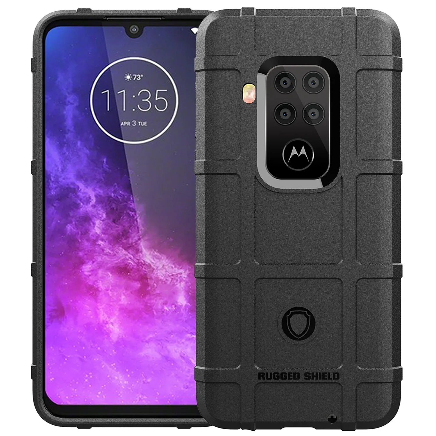 

For Motorola One Zoom moto one action One Hyper Case Heavy Shield Phone Cover for Moto One Pro Macro ShockProof Rubber Cases