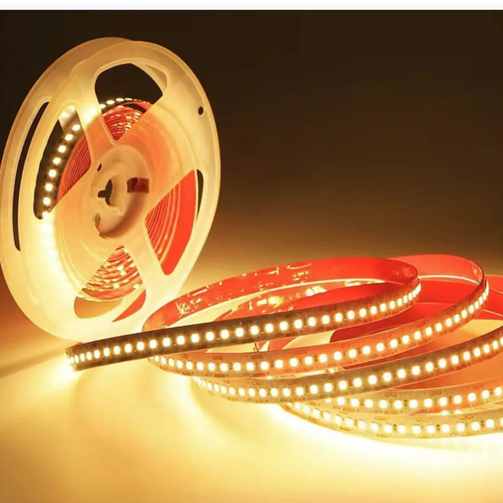 SMD2835 LED Light Strip High Density 240LEDs/M Dimmable 10M 5M DC12V 24V Flexible Light for Room TV Background Decoration