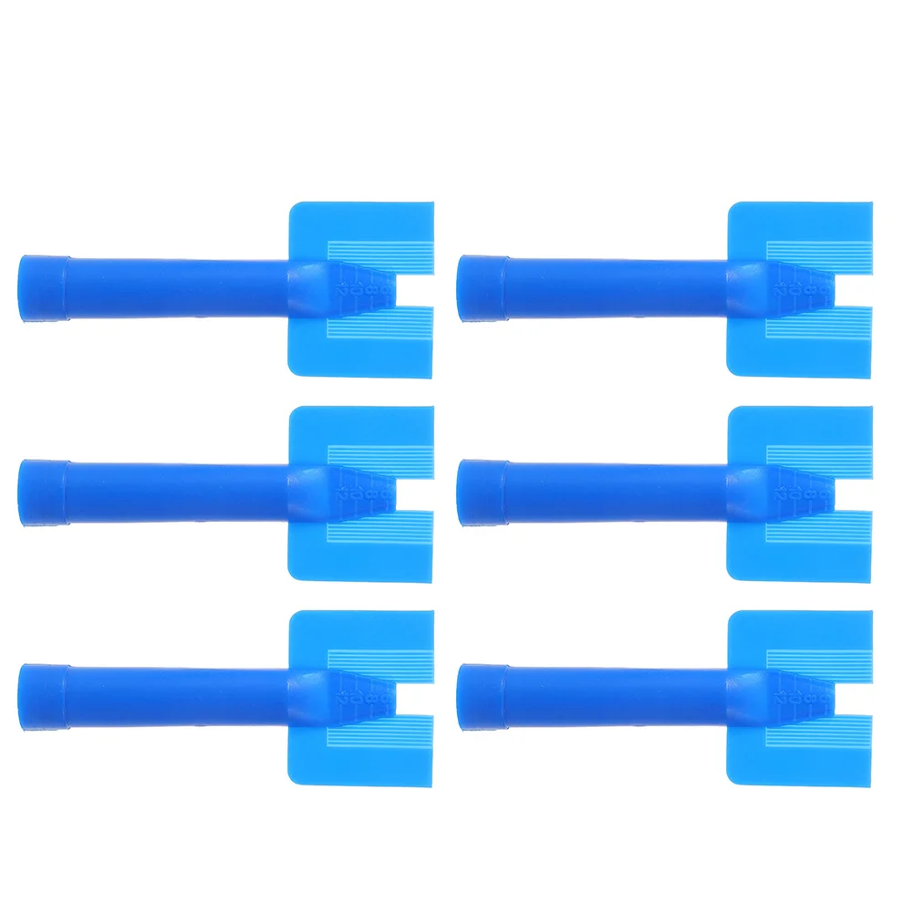 6pcs Glass Glue Gun Nozzle Plastic Sealant Dispenser Tips For Caulking Tool Narrow Space Auto Repair Silicone Applicator Nozzle