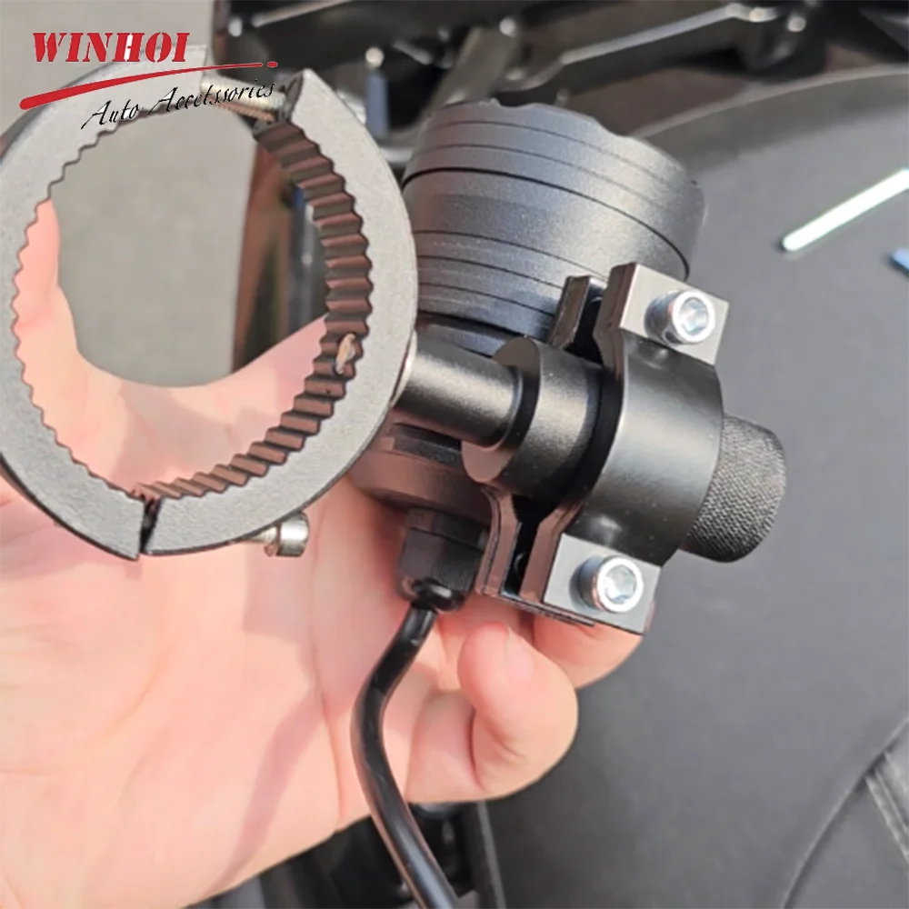 22-44/38-60MM Motorcycle Auxiliary Headlight Support LED Motorcycle Light Holder Tube Clamp Mount Fog Lamp Fork Moto Accessories