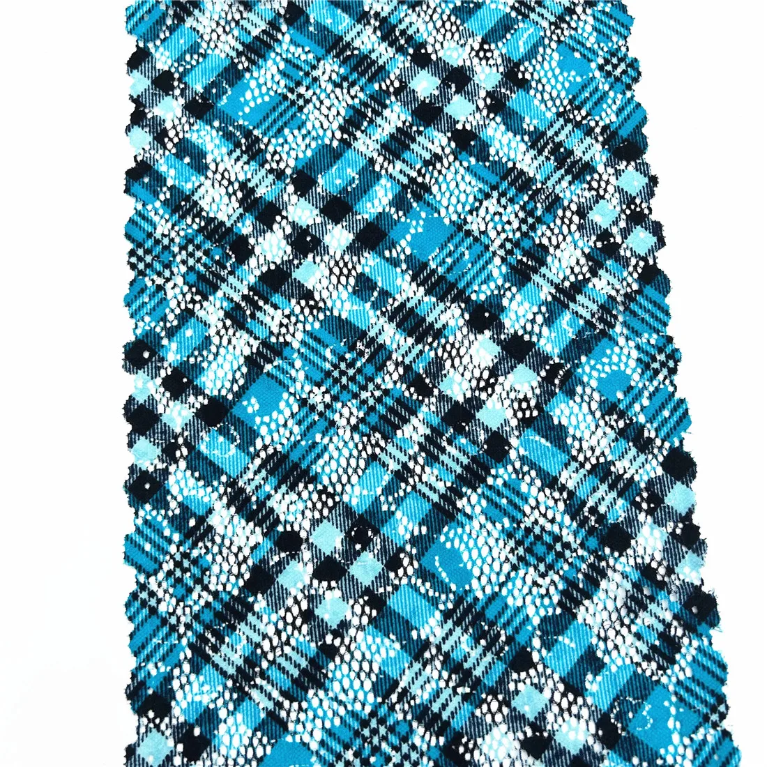 3y/lot Width 7 5/8 inch(19.50cm) 2-Tone Blue Elastic Stretch Lace Trim For Sewing Craft DIY Apparel Fabric Lace Garment Material