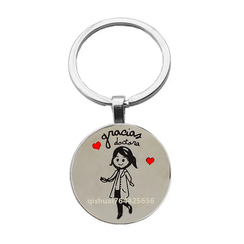 

New Fashion Women'S Dr Alloy Key Ring Fashion Key Chain Jewelry Llaveros De Acero
