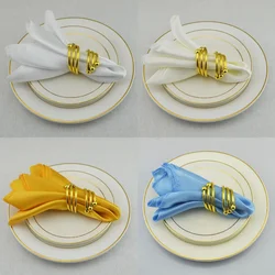 50pcs Satin 30x30cm Napkins For Wedding Birthday Christmas Party Decoration Cloth Tea Towel Handkerchief Restaurant Supplies