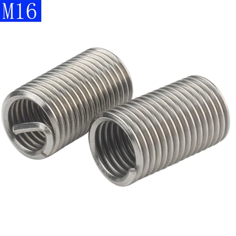

M16 x 2 Helicoil Threaded Insert 304 Stainless Steel Thread Repair Wire Insert