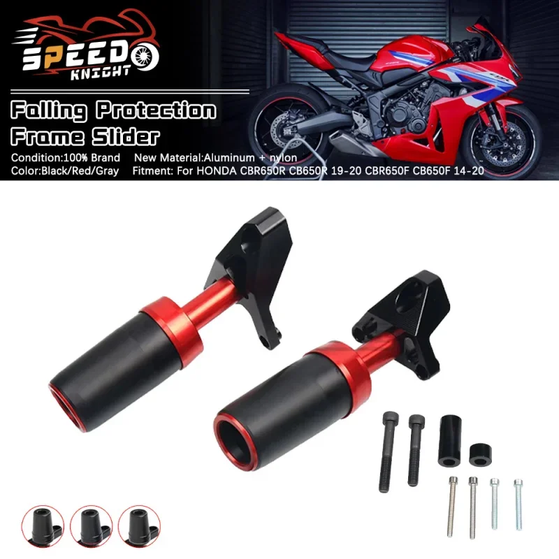 For HONDA CBR650R CB650R 19-20 CBR650F CB650F 14-20 Motorcycle Falling Protection Frame Slider Fairing Guard Crash Pad Protector