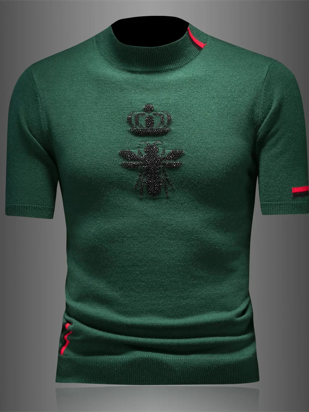 

Мужской вязаный шерстяной свитер с высоким воротником, узором «соты», повседневный, удобный, осенне-зимний, новинка