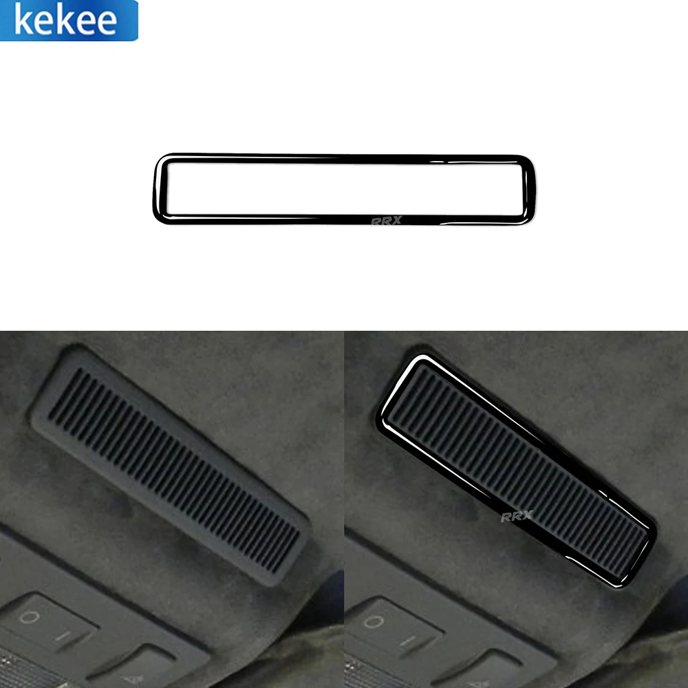 

For Audi TT MK1 8N Hardtop 2001-2006 Overhead Console Roof Air Vent Frame Trim Piano Black Sticker Car Accessories