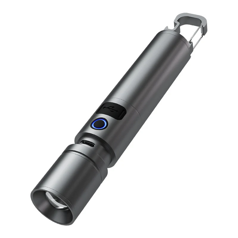 New Strong Light Power Bank Flashlight Ultra Bright Long Range Portable Multi functional Home Outdoor Laser Cannon LED Light