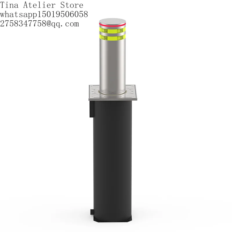 Supplier Security  Traffic Light 304  Stainless Steel Rising Bollard  Electric Hydraulic Rising Bollard