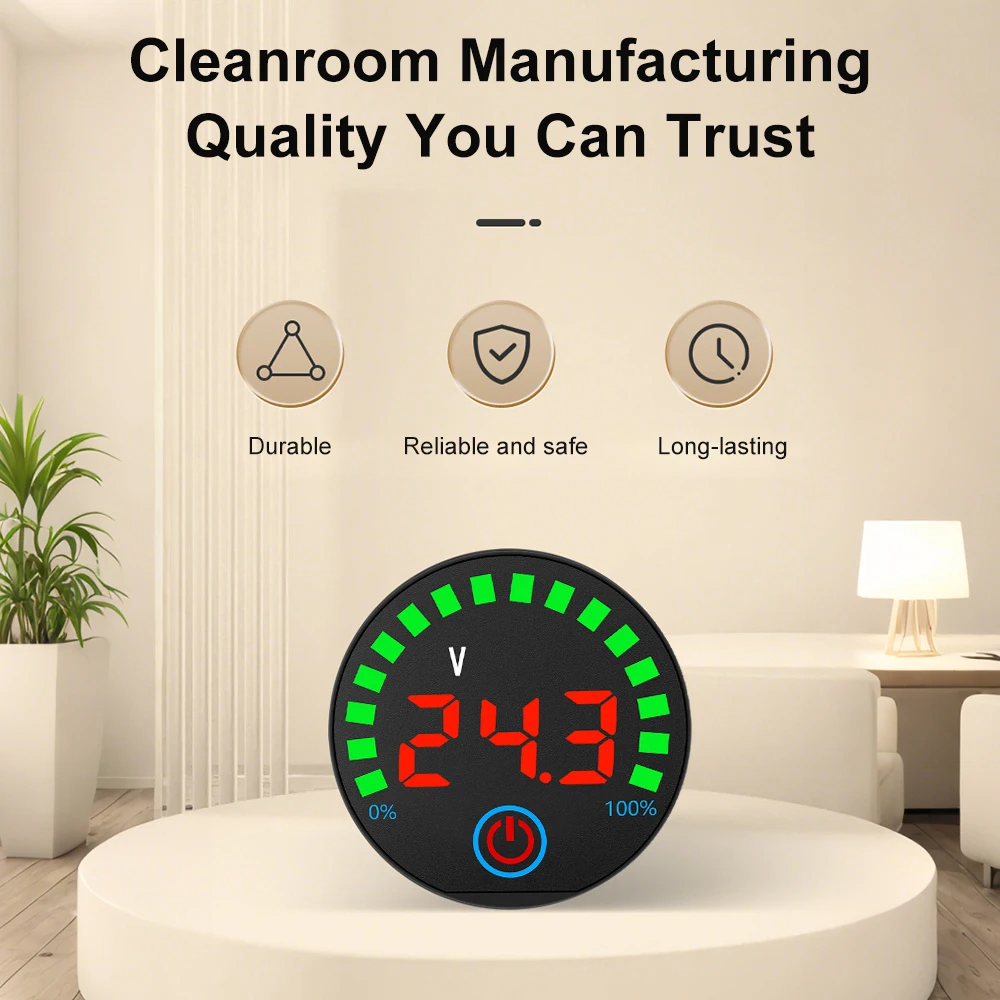 

3S-14S DC 7-55V lithium battery Volt Indicator with Power-off Memory Function,Acid Battery Capacity Level Tester Meter Universal