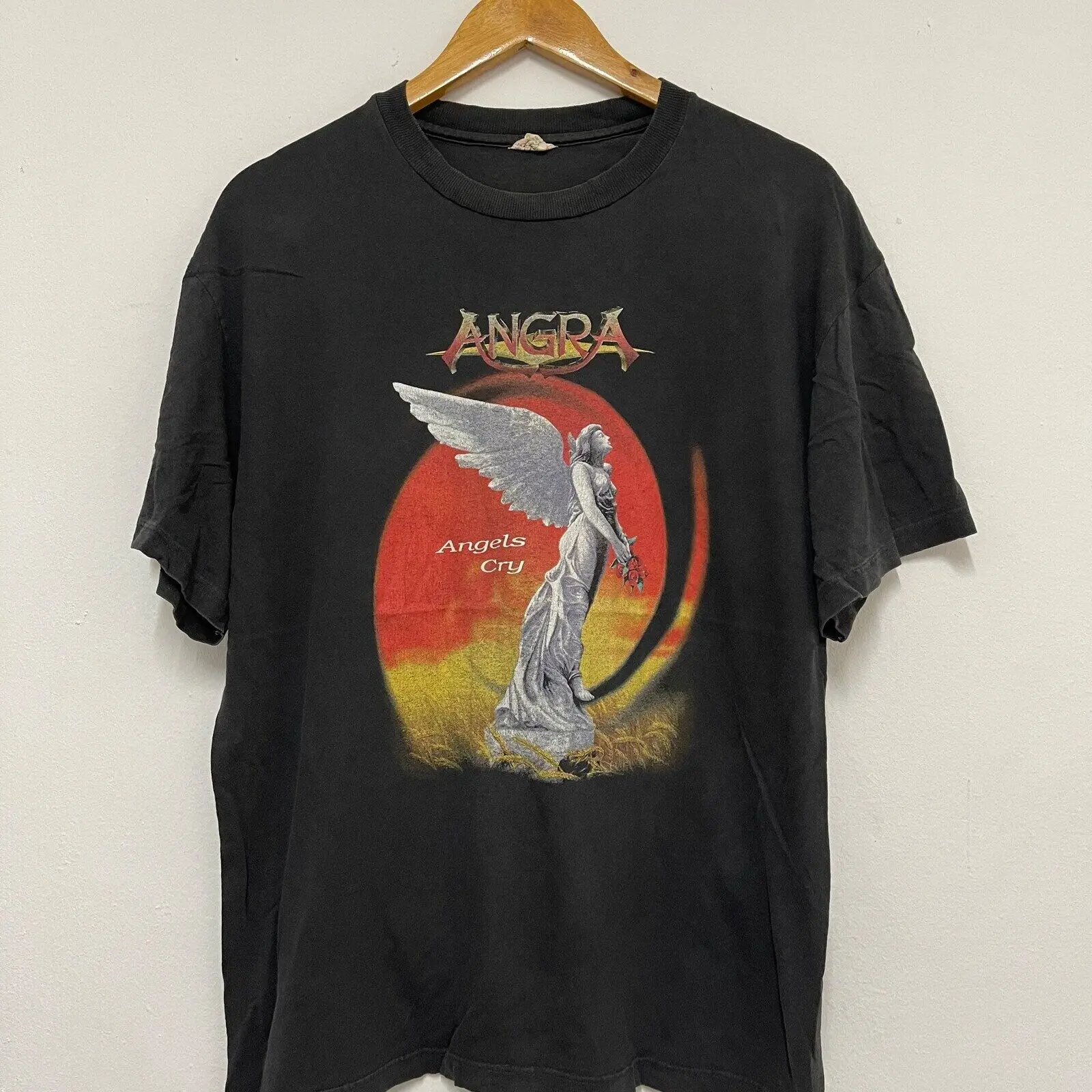 Vintage 90’s Angra “ Angels Cry 1993 Power Metal Band T-Shirt / Music / Streetwe