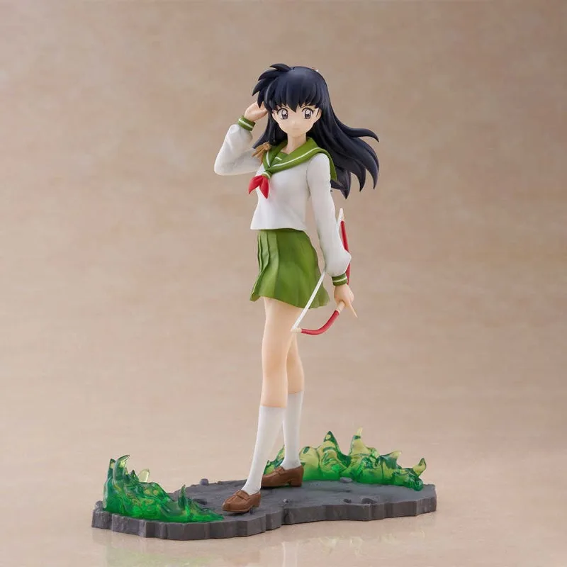In Stock FuRyu TENITOL Higurashi Kagome Desktop Cute Doll Anime Action Figure Toy Gift Model Collection