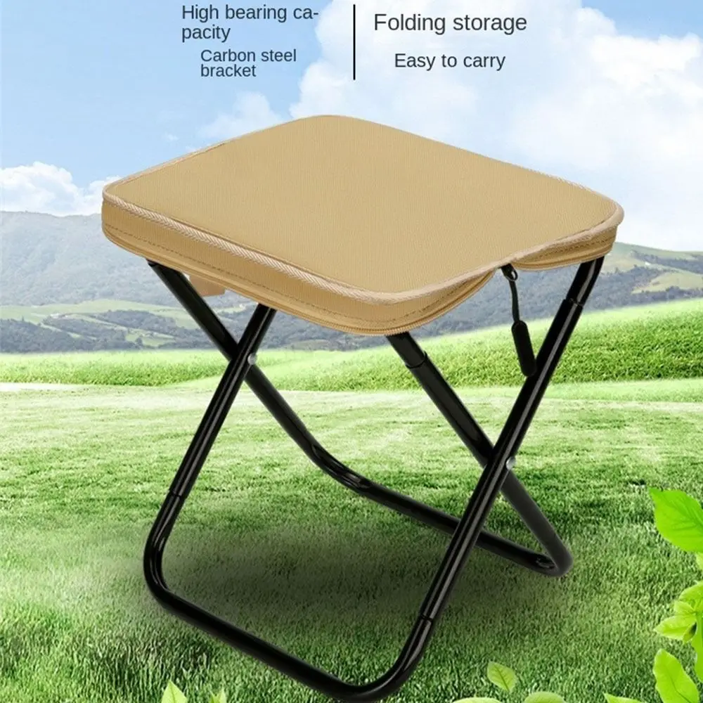 

Portable Ultra Light Camping Folding Chair Super Load-Bearing Wear-resistant Fishing Stool Handbag style Folding Stool Picnic