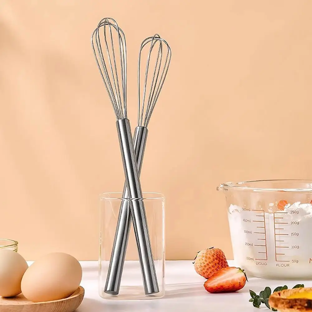 Mini Manual Egg Beater Stainless Steel Hand Mixer Coffee Blending Whisk Kitchen Tool for Mixing Sauces Whisking Batters view 5