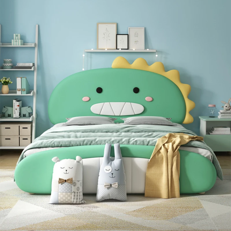 Cute Unique Modern Childrens Bed Animal Shape House Light Luxury Bed Kids Villa Camas De Dormitorio Bedroom Set Furniture