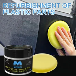 Car Plastic Restorer Coating Agent Auto Plastic Rubber Exterior Repair Clean Refresh Restoration Agent Black Shine Seal Brighten