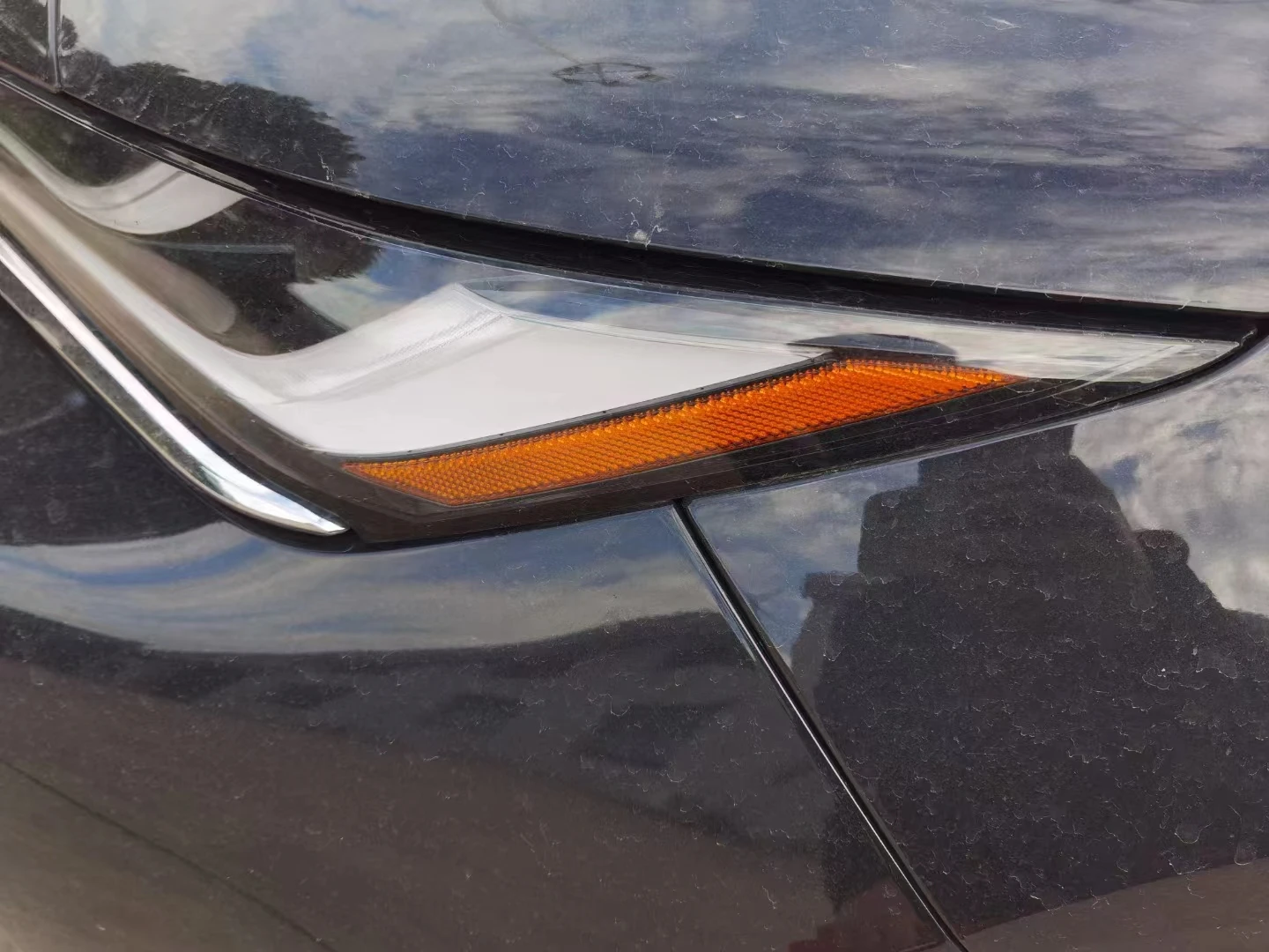 High Quality Head Light Lamp Styling Decoration White ABS Chrome Car Head Light Front LED Light for  Harrier 2020