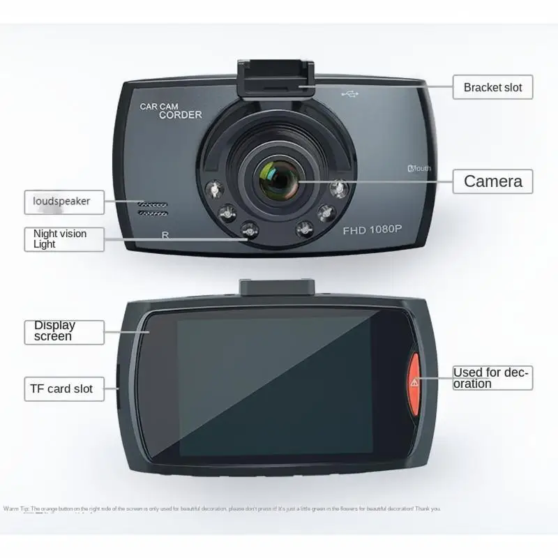 New HD Night Vision Dashcam DVR G30