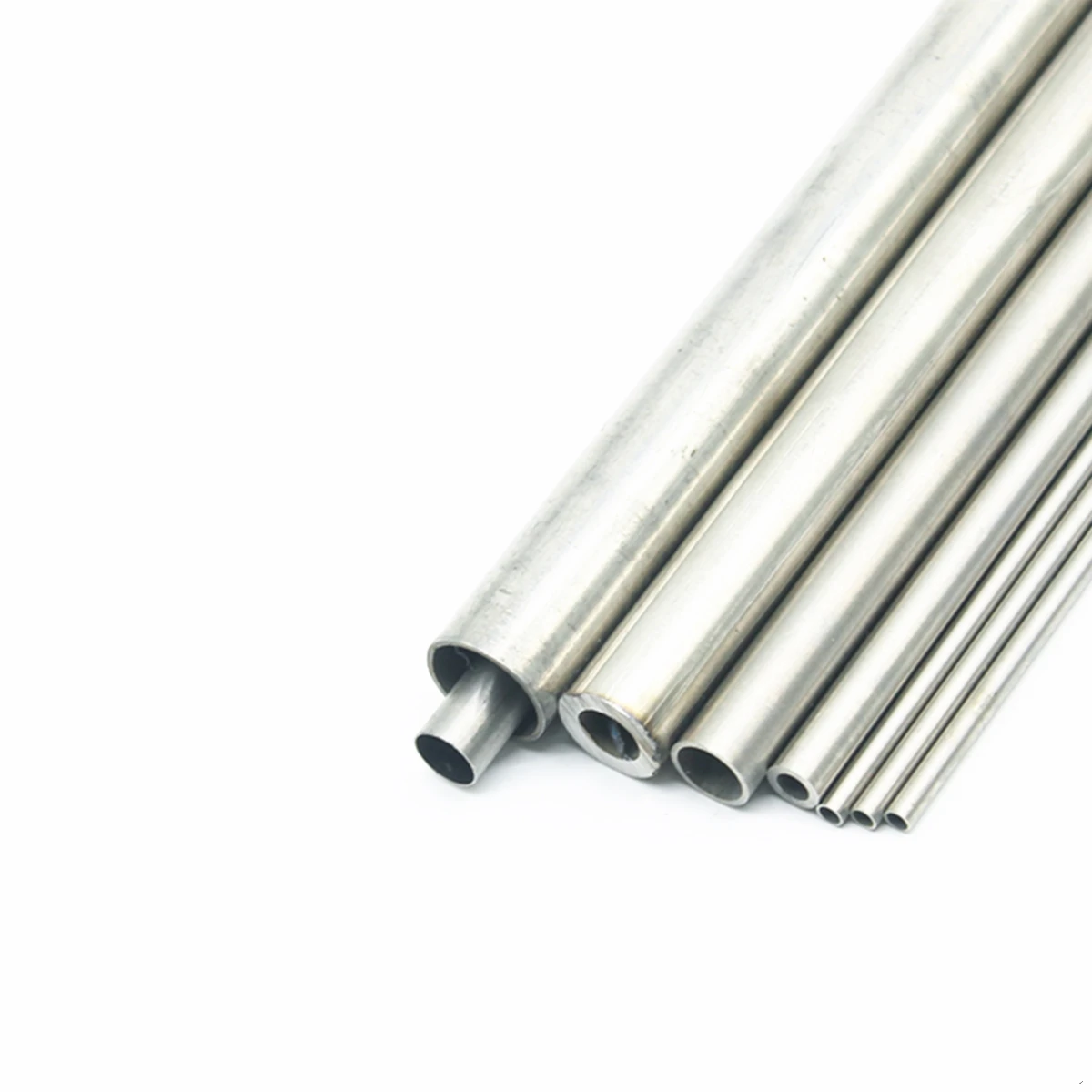 304 Seamless Stainlessy Steel Tube OD1/1.5/2/3/5/6/7/8/10/12mm Round Capillary Seamless Straight Tube Length 50~500mm