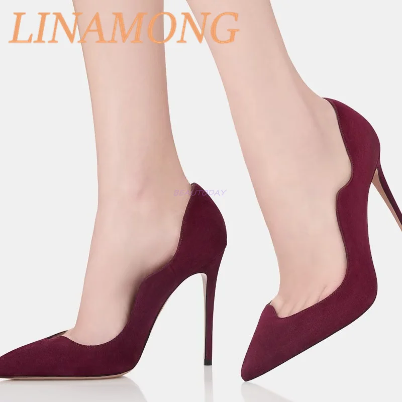 

Petal Hollowed Out Single Shoe Pointed Toe One Foot Simple Fashionable Temperament Slim High-Heeled Shoes Banquet Party Shoes