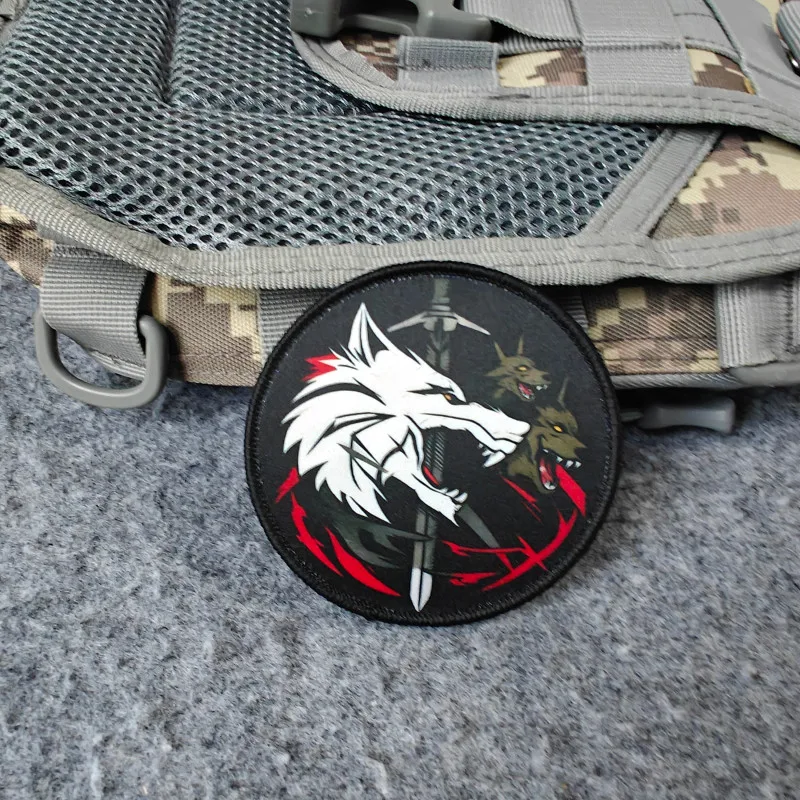 2026 Neuer taktischer Patch, Wolf-Moral-Abzeichen, für Kleidung, Hüte, Rucksäcke usw., Klettverschluss