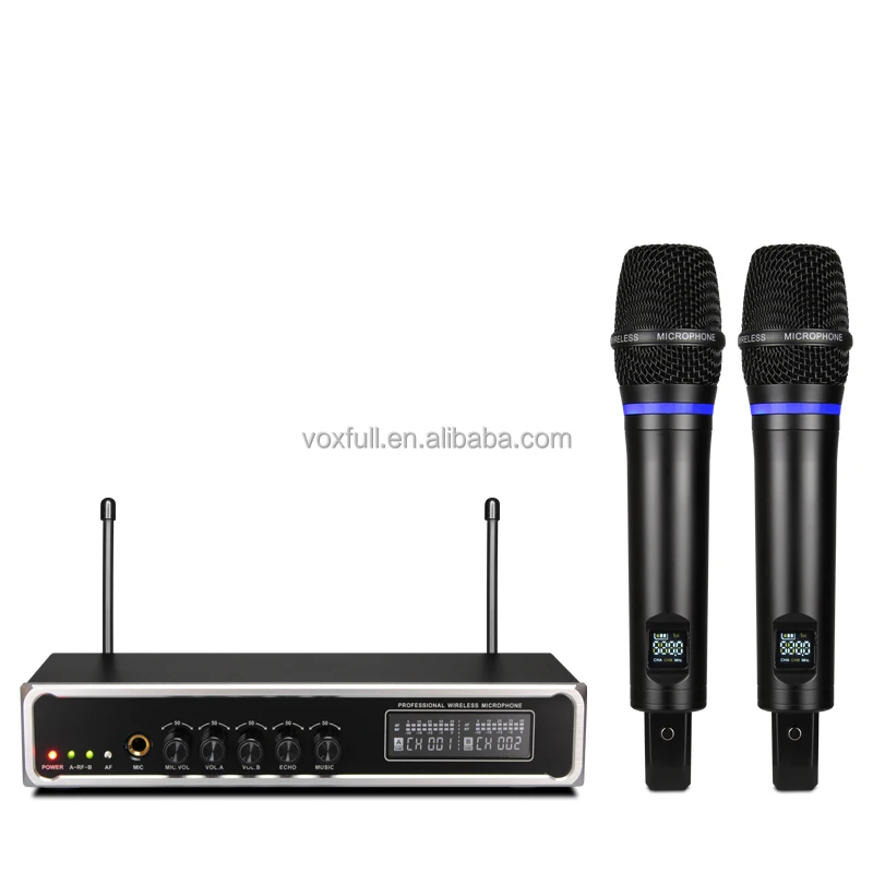 

Voxfull USB Teaching Microphone System Sell Best Quality Professional 2 Channel Mic Wireless Dynamic Uhf Cardioid Mike Device